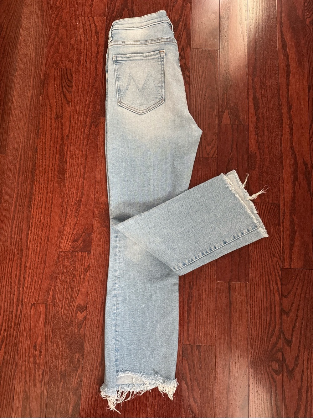MOTHER Straight-Leg cropped Jeans